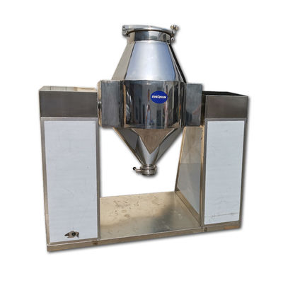 Stainless Steel Double Cone Mixer , Chemical Dry Powder Mixer Food Powder And Granule Automatic Mixer