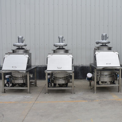 Bulk Bag Unloader Integrating Dust Free Feeding Station and Direct Discharge Screen for Rapid Screening and Dust Control