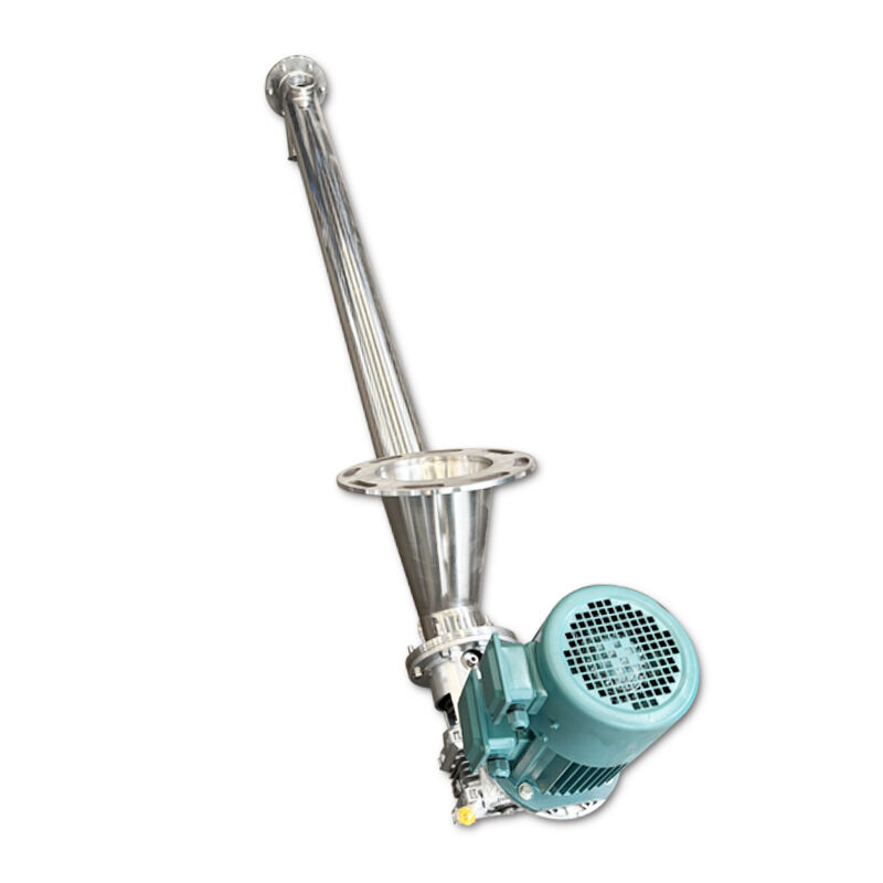 Auger Screw Conveyor Designed for Continuous Transport of Powdery Granular and Small Block Bulk Materials in a Closed Trough System