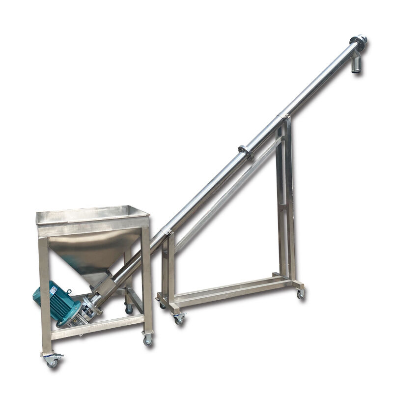 Auger Screw Conveyor continuous conveying machinery using spiral blades for stable and directional material displacement