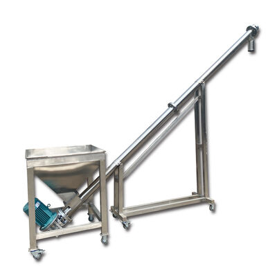 Maquinaria de transporte continuo de material mediante cuchillas en espiral para desplazamiento estable y direccional