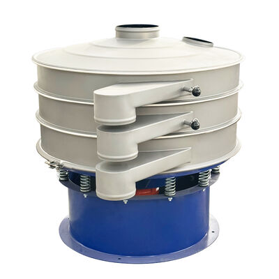 Máquina cribadora vibratoria que utiliza movimiento de material en forma de espiral sobre la superficie de la criba para la separación de materiales finos y gruesos