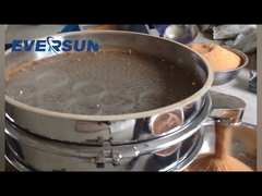 Máquina de tamizado de pantalla vibratoria de acero inoxidable de grado industrial alimenticio para el estiércol de granulados de polvo